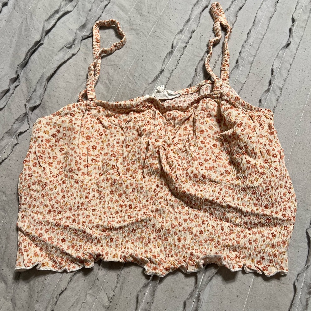 hippie rose floral tank top